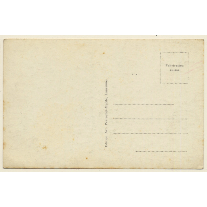 Thun / Switzerland: Totalansicht - Total View - Aare (Vintage RPPC ~1920s/1930s)