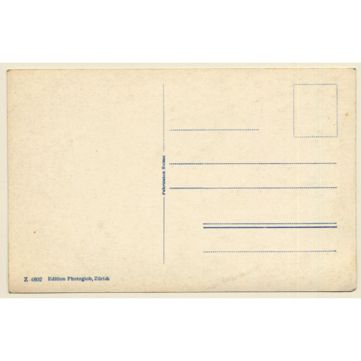 Switzerland: Thun Und Die Alpen / Mountains (Vintage RPPC ~1920s/1930s)