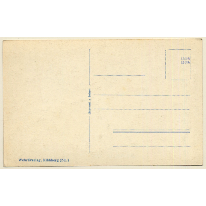 Switzerland: Thun Am Aarekanal (Vintage RPPC ~1920s/1930s)