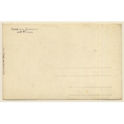 Switzerland: Spiez Am Thunersee Mit Niesen (Vintage RPPC ~1920s/1930s)