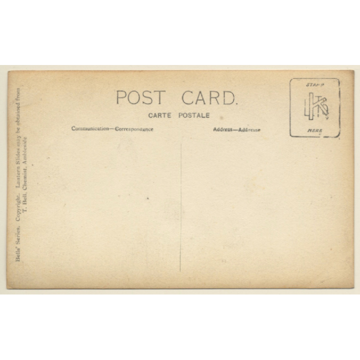 UK: Styhead Tarn Of Great End / Piers Ghyll Lake (Vintage RPPC ~1920s)