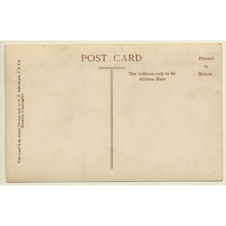 UK: Pillar & Scarf Gap From Great Gable / Lake District (Vintage RPPC ~1920s)