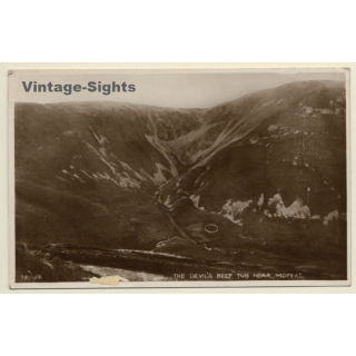 UK: Devil's Beef Tub Near Moffat / Scotland (Vintage RPPC ~1920s)