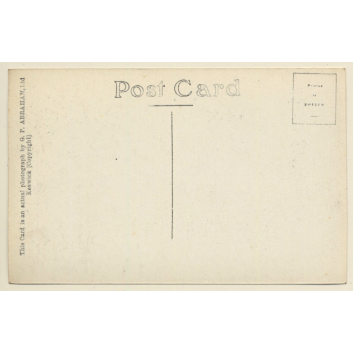 UK: Rosthwaite Valley From Watendlath Path (Vintage RPPC ~1920s)