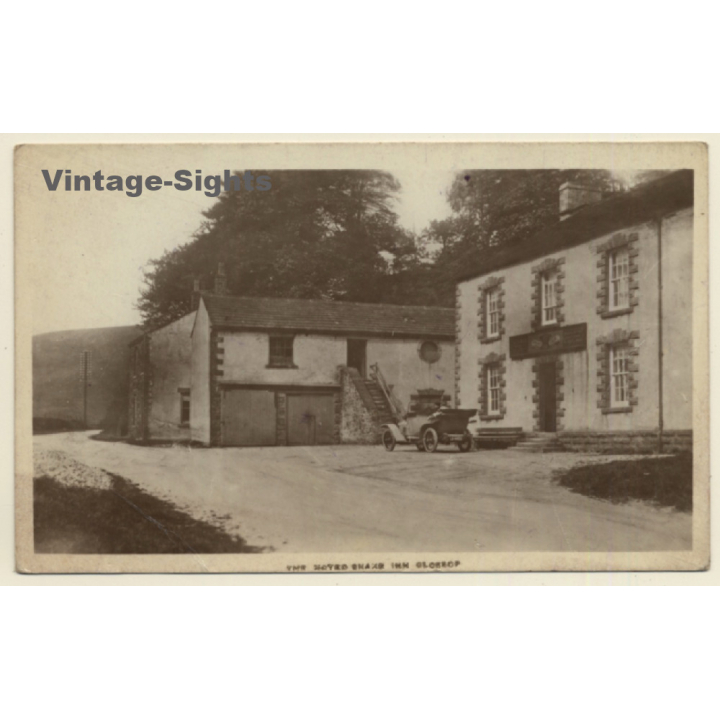 Derbyshire / UK: Snake Pass Inn Pub (Vintage RPPC ~1920s/1930s)