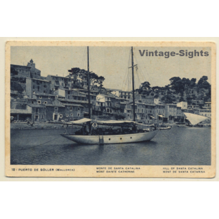 Mallorca / Baleares: Puerto De Soller / Monte De Santa Catalina (Vintage PC 1948)
