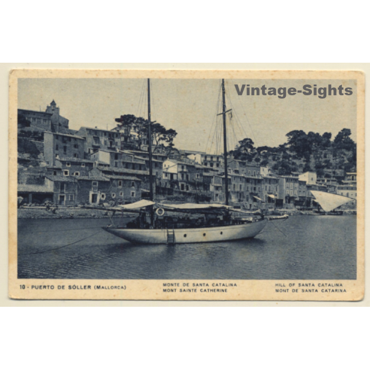 Mallorca / Baleares: Puerto De Soller / Monte De Santa Catalina (Vintage PC 1948)