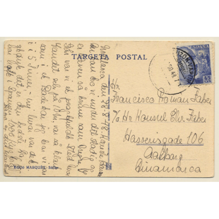 Mallorca / Baleares: Puerto De Soller / Monte De Santa Catalina (Vintage PC 1948)