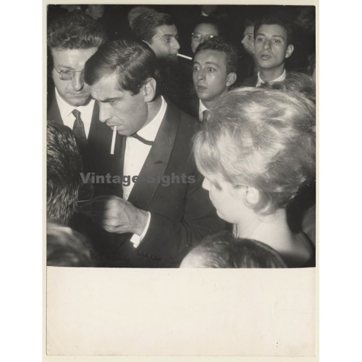 Roger Vadim Smoking At Gala (Vintage Press Photo 1960s)