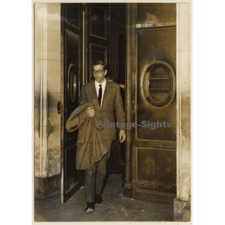 Roger Vadim Leaving Court (Vintage Press Photo 1963)