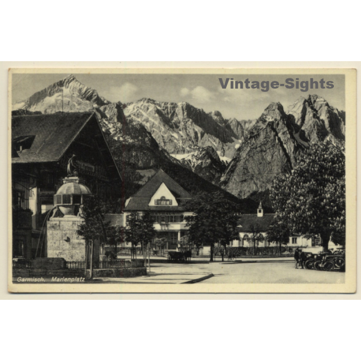 Garmisch / Germany: Marienplatz (Vintage PC)