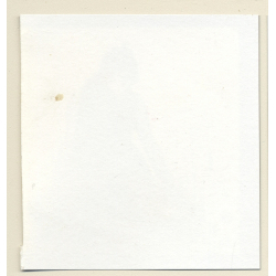Semi Nude Dark-Skinned Female In Design Tulip Chair*3 (Vintage Contact Sheet Photo 1970s)