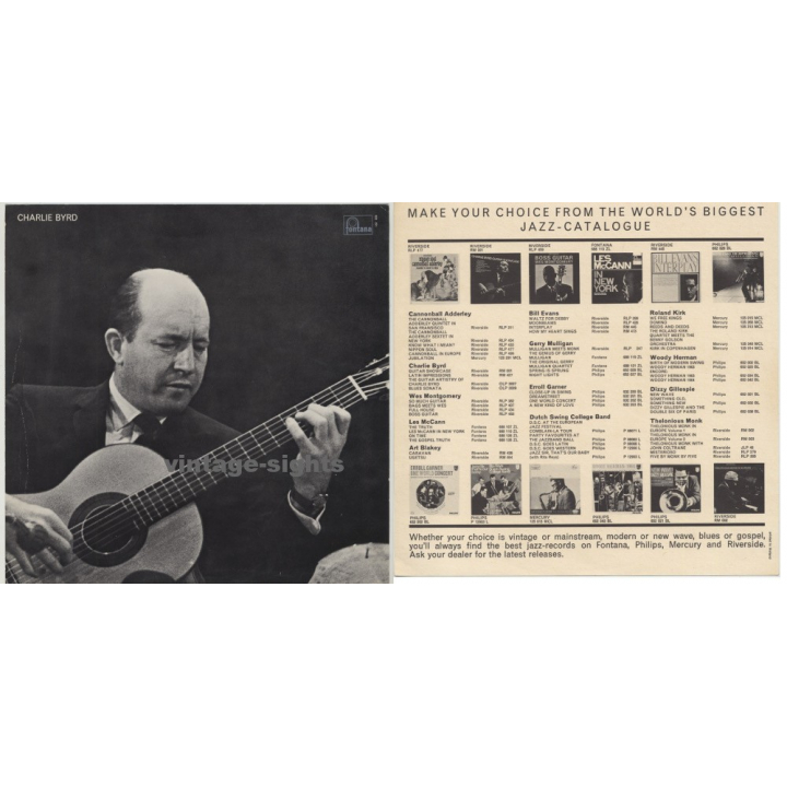 Cannonball Adderley (12" Photo 1964 Fontana Jazz Club Series Nr. 7)