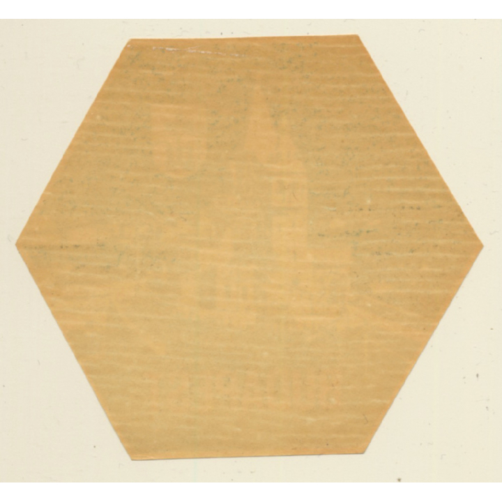 Budapest / Hungary: Church - Cathedral (Vintage Luggage Label)