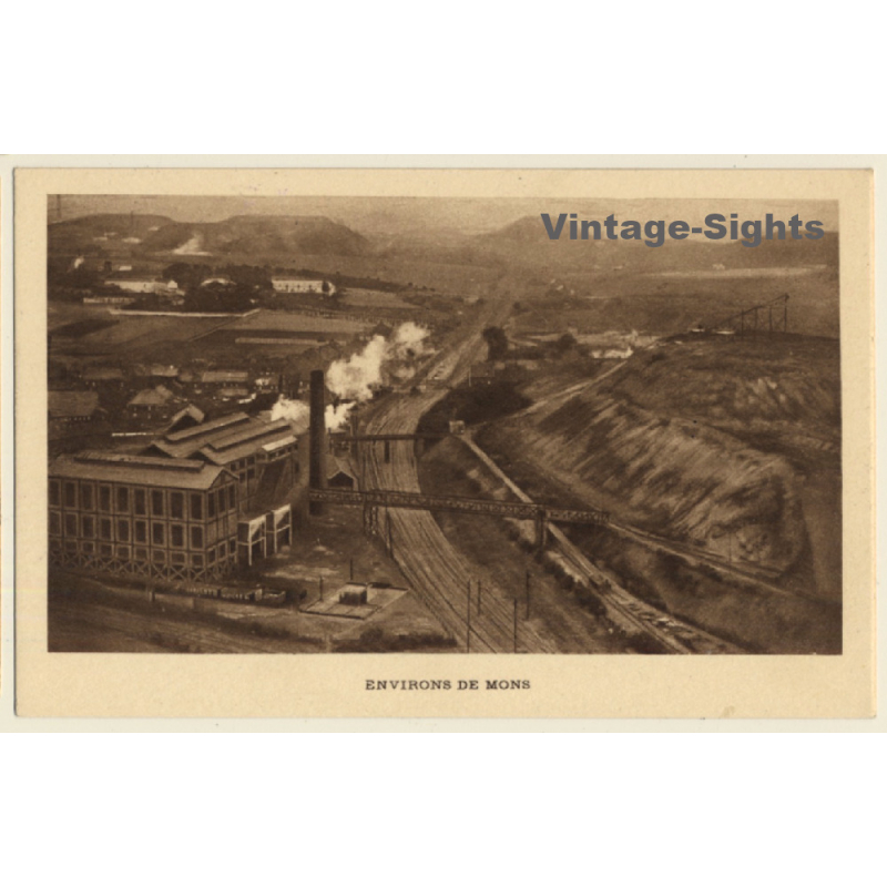 France: Environs De Mons / Charbonnage - Coal Mining (Vintage PC 1910s/1920s)