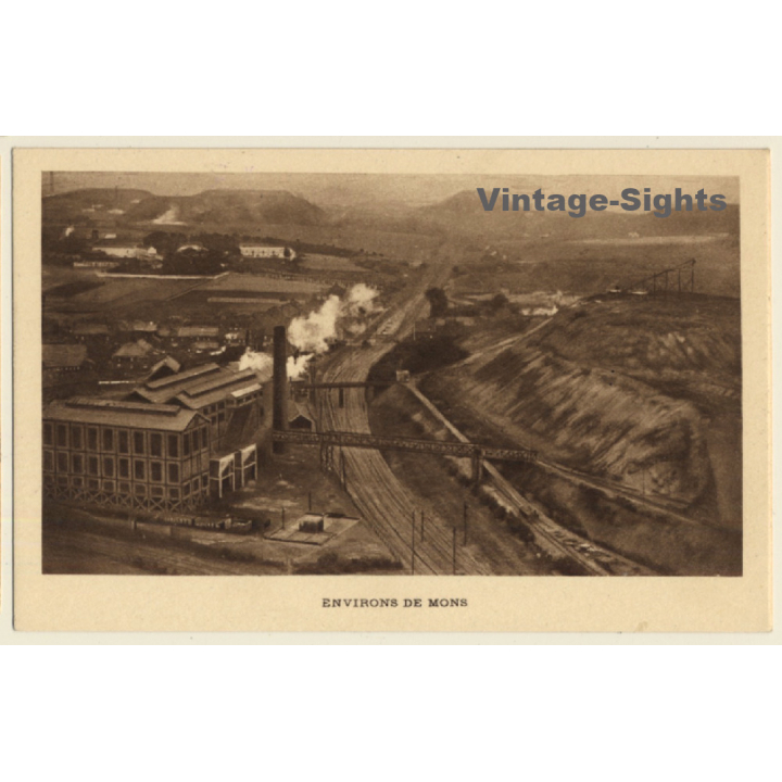 France: Environs De Mons / Charbonnage - Coal Mining (Vintage PC 1910s/1920s)