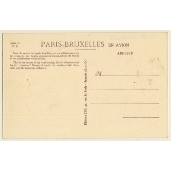 France: Environs De Mons / Charbonnage - Coal Mining (Vintage PC 1910s/1920s)