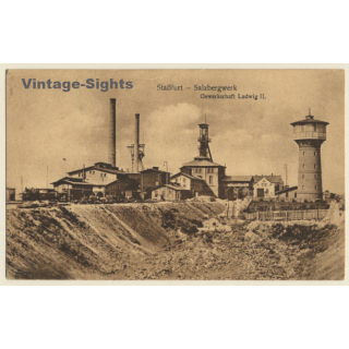 Staßfurt / Germany: Salzbergwerk - Gewerkschaft Ludwig II (Vintage PC)