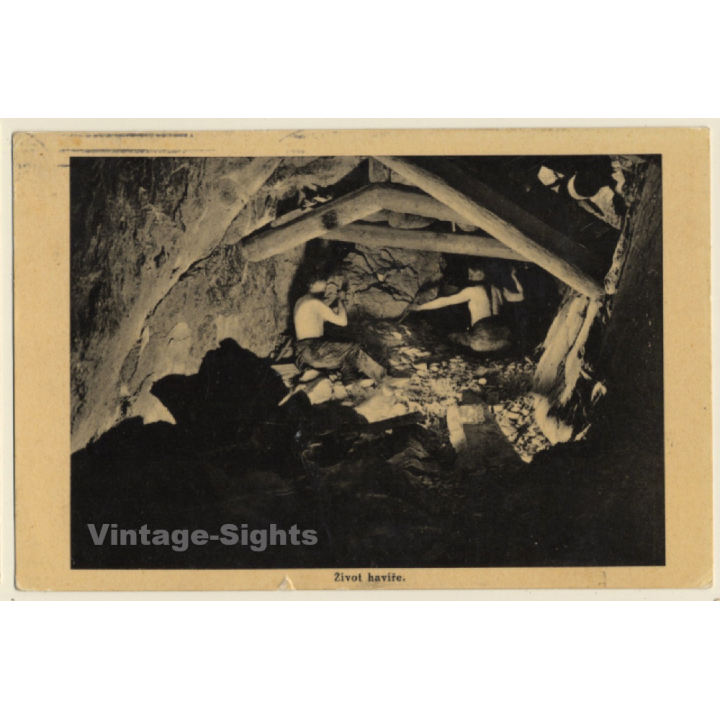 Kladno / Czech Republic: Zivot Havire / Coal Mining (Vintage PC 1923)