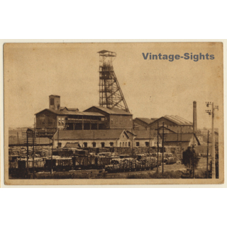 Montceau-Les-Mines / France: Le Puits Plichon / Charbonnage - Coal Mining (Vintage PC 1948)