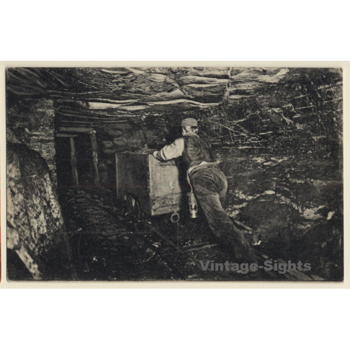 Ostrava / Czech Republic: Coal Tunnel - Miners - Mining (Vintage PC)