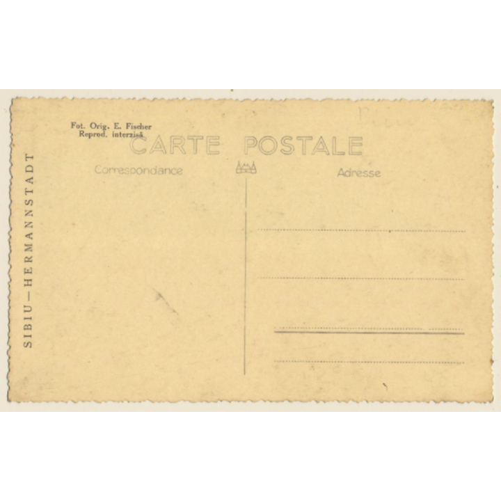 Sibiu - Hermannstadt / Romania: View Over Town (Vintage RPPC 1930s)