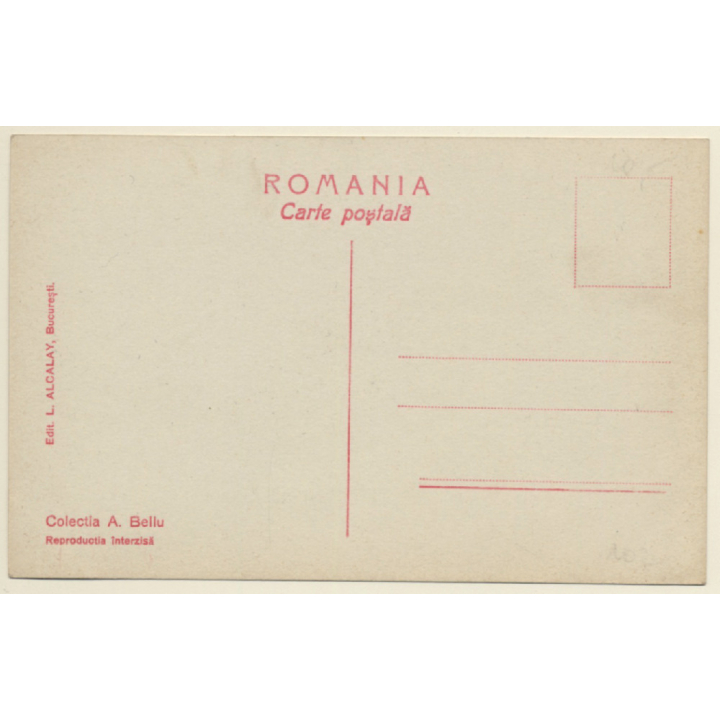 Romania: Tzigane Females With Double Ox / Colectia A.Bellu (Vintage PC ~1930s)