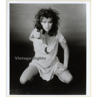 Stacy Cole With Gun / Penthouse Erotic Model (Vintage Photo 1980s)