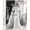 Betty Davis In White Chiffon Silk Long Dress (Press Photo 1980s)