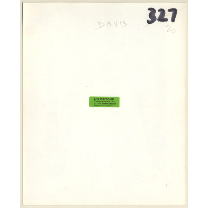 Betty Davis In White Chiffon Silk Long Dress (Press Photo 1980s)