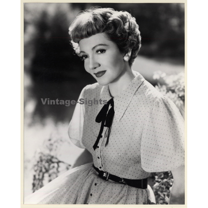 Portrait Of Claudette Colbert / Actress (Press Photo 1980s)