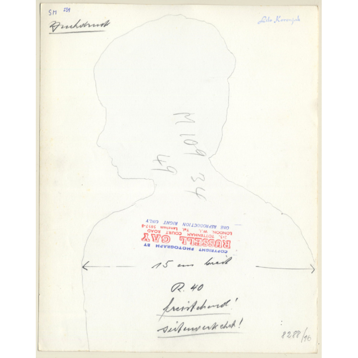 Russell Gay: Great Take Of Nude Womans Back / Pin-up (Vintage Photo 1960s)