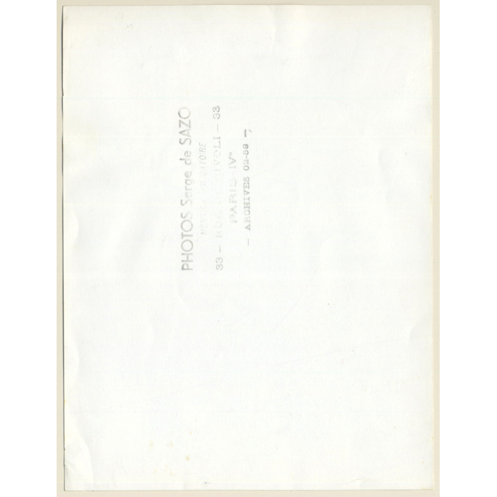 Serge de Sazo: Paris - Rue Saint Vicent 'Le Lapin Agile' (Vintage Photo 1960s)