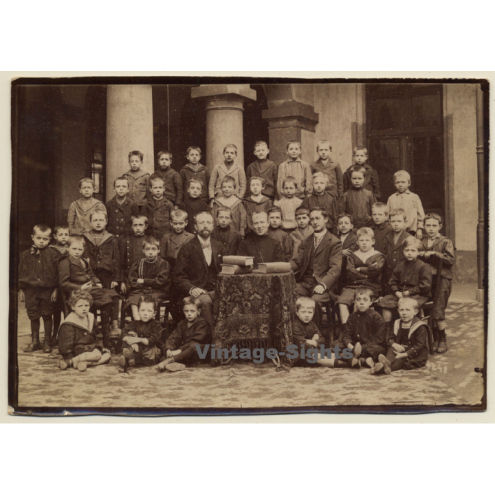 Anvers / Antwerp: Jeunes Élèves D'une École De Garçons (Vintage Photo 1900s/1910s)