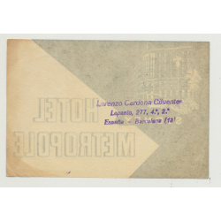 Hotel Metropole - Sydney / Australia (Vintage Luggage Label)