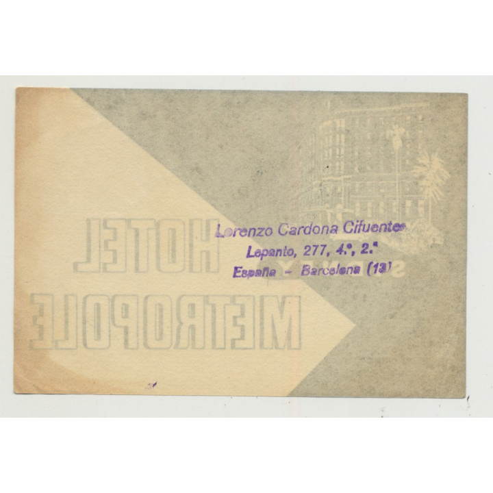Hotel Metropole - Sydney / Australia (Vintage Luggage Label)