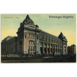 Bucharest / Romania: Bucuresti - Posta (Vintage PC ~1920s)