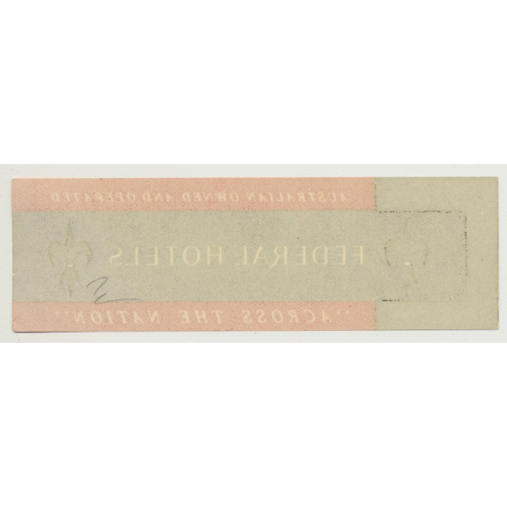 Federal Hotels 'Across The Nation' / Australia (Vintage Luggage Label)