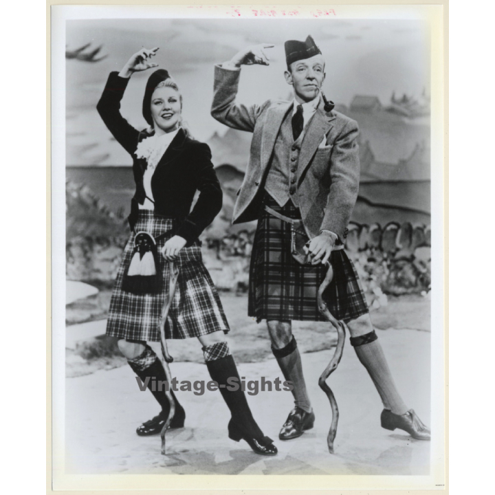 Ginger Rogers & Fred Astaire Dancing*2 (Vintage Press Photo 1970s/1980s)
