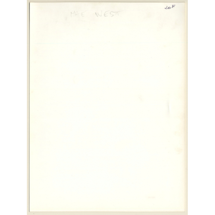 Mae West In Breathtaking Dress (Vintage Press Photo 1970s/1980s)