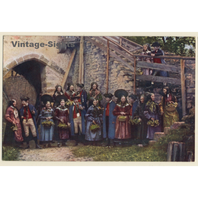 Schwarzwald: Hohenzoller Volkstrachten / Garbs (Vintage PC 1932)