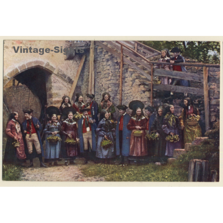 Schwarzwald: Hohenzoller Volkstrachten / Garbs (Vintage PC 1932)