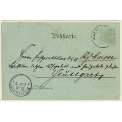 Black Forest: Schwarzwaldhaus*2 / Mondschein (Vintage PC 1900s)