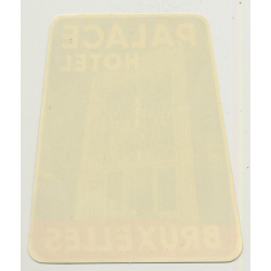 Palace Hotel - Bruxelles / Belgium (Vintage Luggage Label ~ 1950s)
