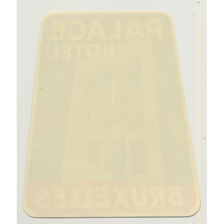 Palace Hotel - Bruxelles / Belgium (Vintage Luggage Label ~ 1950s)