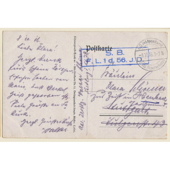 Schwarzwald Trachten / Black Forest Garbs (Vintage Artist PC 1916)