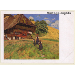 Curt Liebich: Sommer-Sonntagsstimmung Im Schwarzwald / Trachten (Vintage Artist PC)