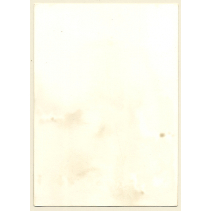 Rear View: Natural Nude Woman Standing / Butt (Vintage Photo GDR ~1980s)