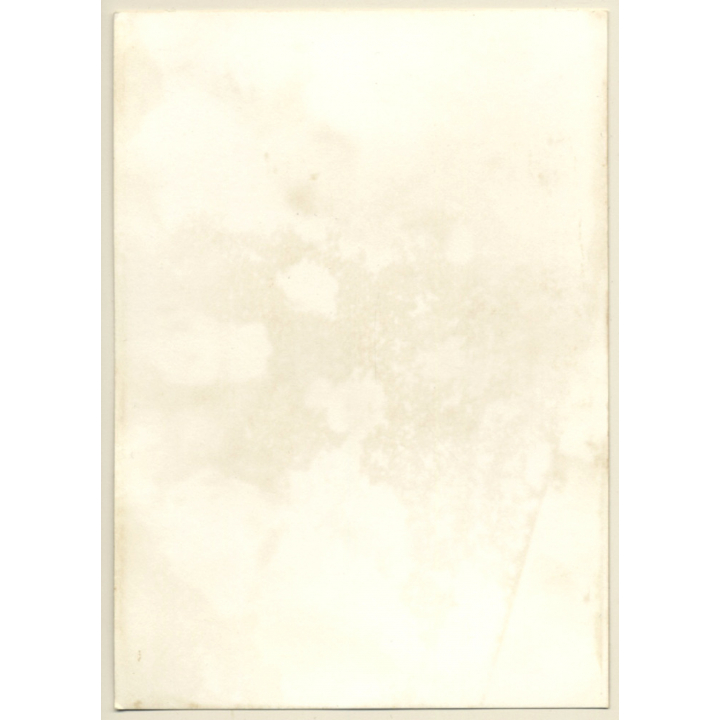 Shorthaired Brunette Nude Shows Hairy Armpits (Vintage Photo GDR ~1980s)