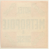 Como / Switzerland: Hotel Metropole & Suisse*2  (Vintage Luggage Label)